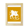 thumbnail image 1 of External Ferocious Ability Flame Gods Beasts Desktop Adorn Photo Frame Display Art Painting Wooden, 1 of 3