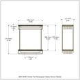 thumbnail image 2 of Double Tier Rectangular Toiletry Shower Basket in Venetian Bronze, 2 of 2