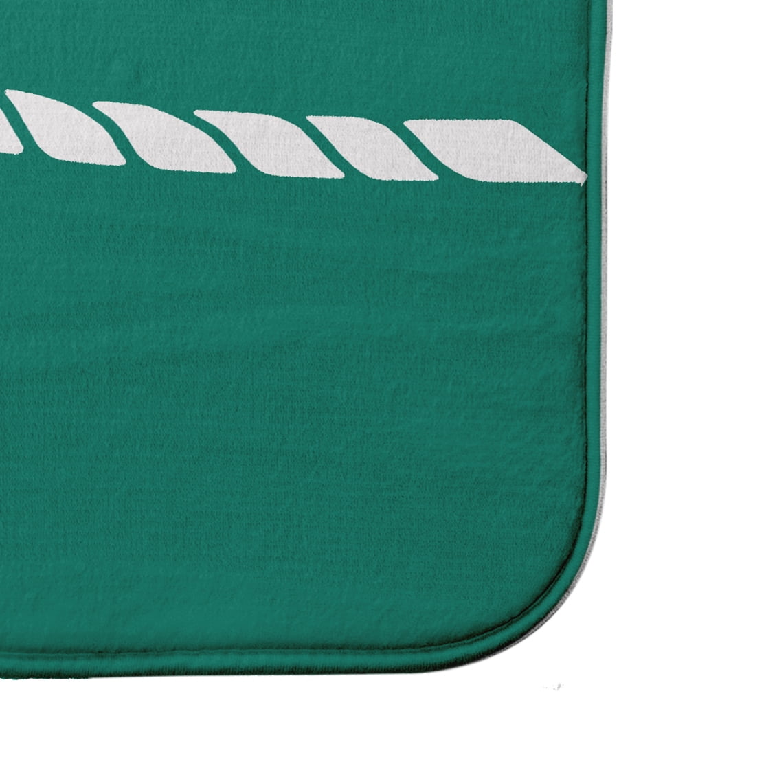 Simply Daisy 24" x 17" Plush Microfiber Green Carrick Bend Bath Mat