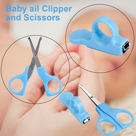 Herwey 2pcs Bebe Tout Petits Coupe Ongles Et Ciseaux Antiderapant Sur A Utiliser Kit De Soins De Manucure Kit De Manucure Coupe Ongles Walmart Canada
