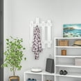 thumbnail image 3 of Ada Home Decor Furniture Haines White Wall Coat Rack, 3 of 7