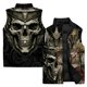 thumbnail image 3 of Chaleco táctico con impresión digital 3D para hombre, de alta calidad, asequible, con diseño de esqueleto y calavera, moderno, chaquetas de invierno para hombre, duraderas y de hueso, 3 of 5