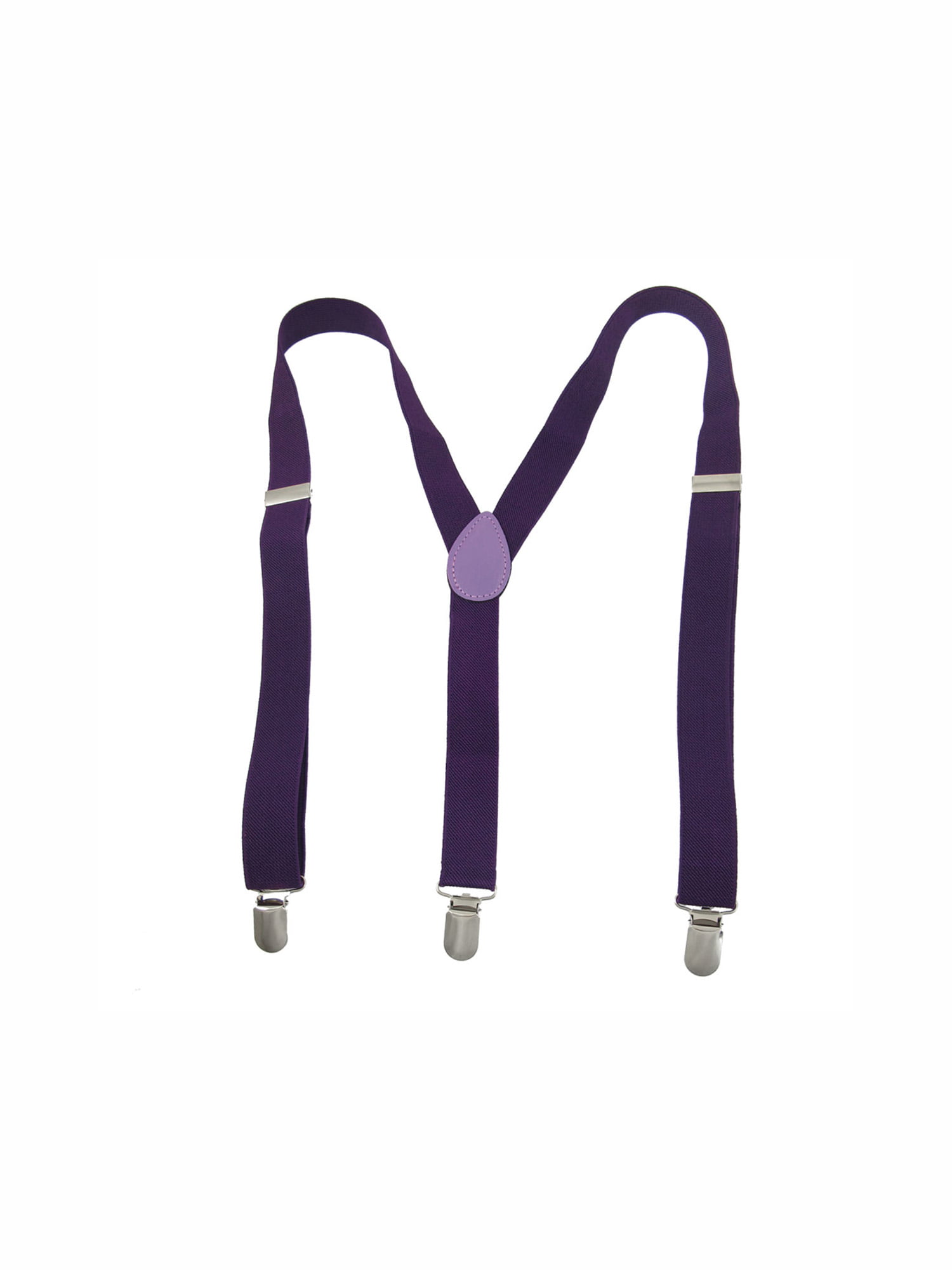 Unisex Clip-on Braces Elastic Suspender "Solid Plain" Y back Suspenders 