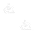 thumbnail image 1 of Adhesivo de pared con gesto de mano Bearachild decorativo autoadhesivo de PVC 2piezas Blanco, 1 of 6