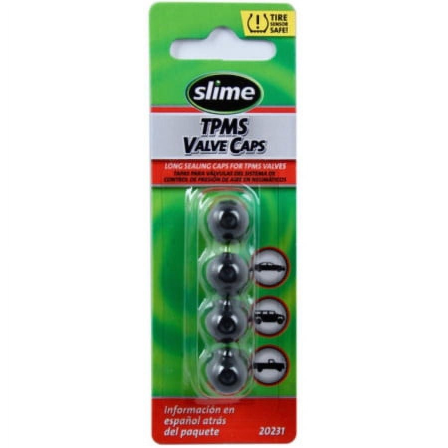(2 pack) Slime TPMS Replacement Plastic Valve Caps 4 Count - 20231w
