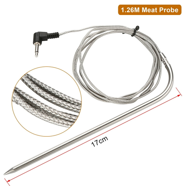 Foedo Meat Temperature Probe Replacement for Pit Boss Pellet Grill, 3.5 mm  Plug Meat BBQ Digital Thermostat Probes