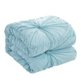thumbnail image 2 of HomeRoots 528929 90 x 104 in. Blue King Size Polyester 180 Thread Count Washable Down Comforter Set, 2 of 3