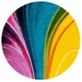 thumbnail image 2 of Safavieh Fiesta Dalach Abstract Shag Area Rug, Multi, 6'7" x 6'7" Round, 2 of 10