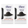 CLERE Activated Charcoal Soap Deep Cleanse Removes Impurities 150g/5.2oz 2 pack