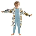 thumbnail image 7 of FORMRS Niños Bathrobe Unisex Hooded Robe Soft Plush Pajamas Sleepwear, Size 4-6T, Colorful Floral, 7 of 7