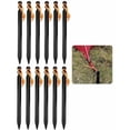 thumbnail image 1 of Heavy Duty Tent Stakes, 18cm, 7075 Aluminum Alloy For Camping, Backpacking And Outdoor Adventures, Y Shape For Superior Holding Power, Includes Drawstring Carrying Bag, 1 of 5