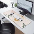 thumbnail image 2 of Long Mouse Pads for Desk,Brown Boho Sun, Moon and Plant Pattern Desk Mats on Top Of Desks, Desk Mouse Pad Extra Large with 3mm Non-Slip Base and Stitched Edge for Gaming,Office,Work,Home 31.5"x11.8", 2 of 6