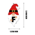 thumbnail image 3 of Christmas Acrylic Hanging Decorations - Set Of 26 Alphabet Letters With Santa Claus For Holiday Ornaments And DIY Crafts, 3 of 6