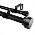 thumbnail image 2 of Domovina Coronet 1" Double Curtain Rod-Color:Black,Size:160"-240", 2 of 2