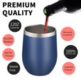 thumbnail image 3 of Vaso de vino YEBTS Life de acero inoxidable de doble pared de 12 onzas, paquete de 4 unidades, 3 of 6