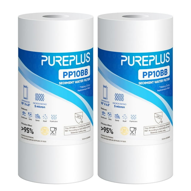 Cartucho de filtro de agua PUREPLUS 5 Micron 10x4.5 para Culligan