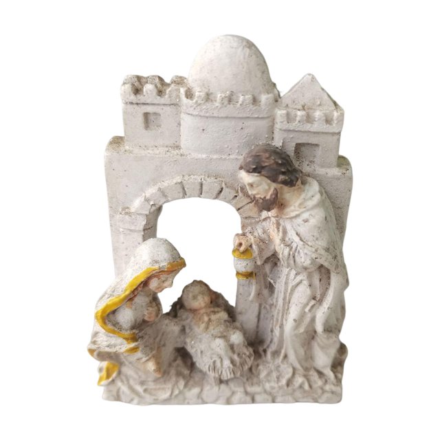 Estatua de , exhibición de mesa, figura de Navidad, escultura, escena de , figurita para decoración del hogar, ornamento Yuyangstore Estatua de la Sagrada Familia