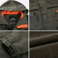 thumbnail image 3 of REDHOTYPE Veste Décontractée d'Automne pour Homme, Coupe-Vent Respirant pour l'Extérieur, 3 of 6