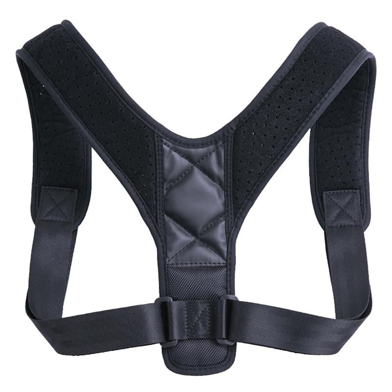 Posture Corrector for Women & Men, Adjustable Shoulder Back Brace for Slouching & Hunching, Black Invisible Back Support for Back Pain Relief