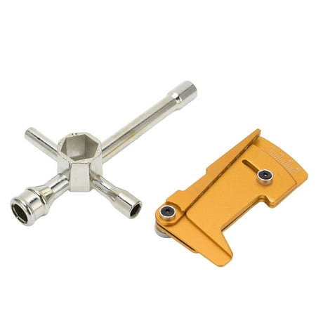 

Gupbes Wrenches Maintenance Tools Sleeve Wrenches Maintenance Big Sleeve Hex Tools Multifunction RC Car 4WD Positioning Ruler Kit 4WD RC Car Upgrade Parts
