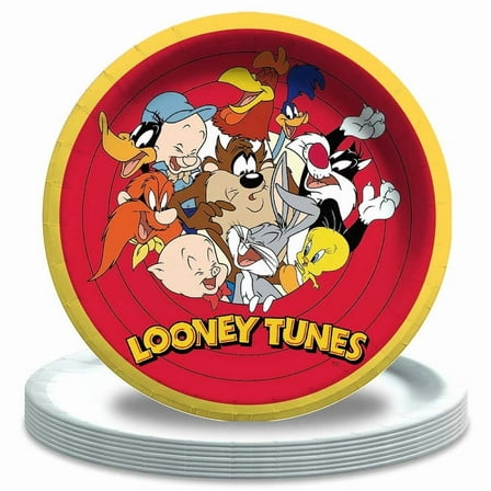 Baby Looney Tunes Paper Plates Birthday Decorations Party Supplies Tableware Disposable Dinnerware