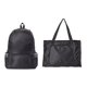 thumbnail image 2 of Qarigey portátil plegable de Color sólido para hombre y mujer, bolsa impermeable con cremallera, para acampar, senderismo, teléfono, Envolturas para manijas de equipaje Negro, 2 of 6
