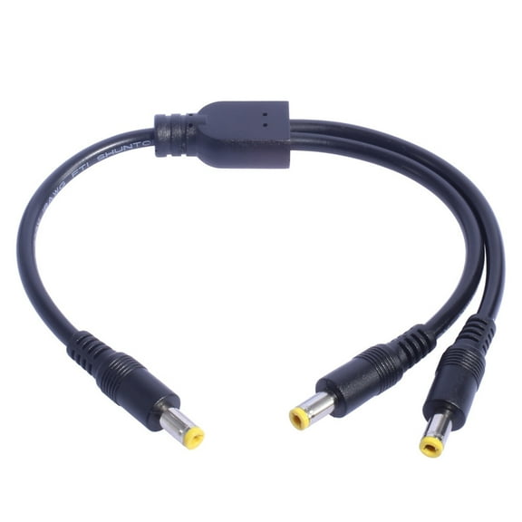Multipurpose Y Splitter Power Cable 18AWG Male to 2 Male 5.5x2.5mm 5.5x2.1mm for Electrical Devices