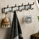 thumbnail image 1 of Perchero de pared con 5 ganchos, resistente perchero de aluminio inoxidable para abrigos, sombreros, toallas y batas. Organizador para vestíbulo, baño y entrada., 1 of 7