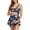 Red, variant on Lolmot Maternity Swimsuit Two Piece Pregnancy Bathing Suit Swimwear Retro Floral Print Swimdress with Shorts