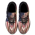 thumbnail image 2 of Pit bull American flag Shoes Sneakers Black Size 11, 2 of 7