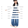 thumbnail image 3 of Ruyang Teen Girls Denim Overalls Vintage Bow Decor Adjustable Suspender Strap Straight Jean Jumpsuit Kids Fashion Back to School Bottoms, 3 of 8