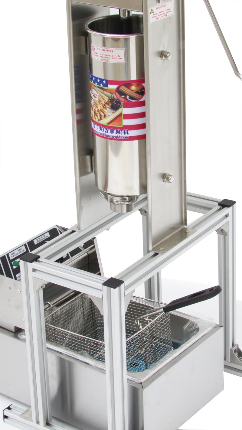 3L 110V Commercial Vertical Manual Churrera Churros Machine with Frying  Oven US