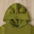 thumbnail image 4 of FRSASU Kids Pants Clearance,Newborn Infant Baby Long Sleeve Solid Hoodie Romper Bodysuit Tops+Pants Set, 4 of 8