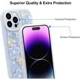 thumbnail image 3 of Case for iPhone 14 Pro Max, Light Yellow Flower Floral Design for Women Girl Full Body Slim Soft Protective Case TPU Cover for iPhone 14 Pro Max (6.7 inch), 3 of 13