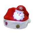thumbnail image 1 of Toystoory Gorro de Navidad con luz LED de dibujos animados de Papá Noel que brilla intensamente para adultos gorro brillante muñeco de nieve cabeza de Kits de decoración para fiestas mayor Toystoory JJ16827-01, 1 of 6