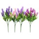 thumbnail image 4 of KAKOWELY 4 piezas de plantas de lavanda falsas con tallos de lavanda realistas, ramos de flores, arreglos florales decorativos, 4 of 4