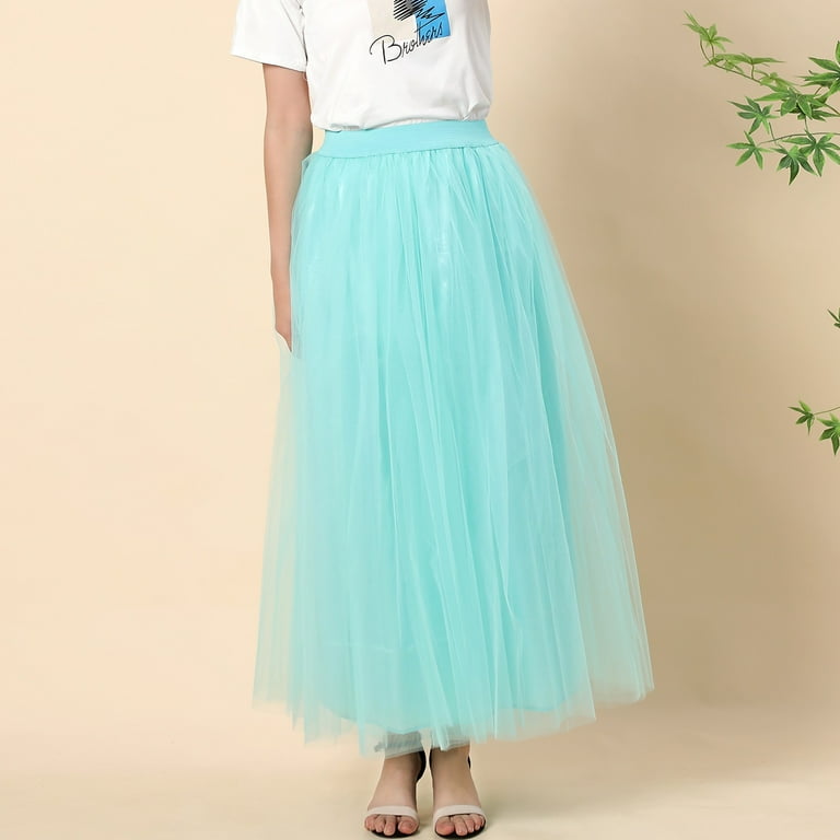 Mint tulle top maxi skirt