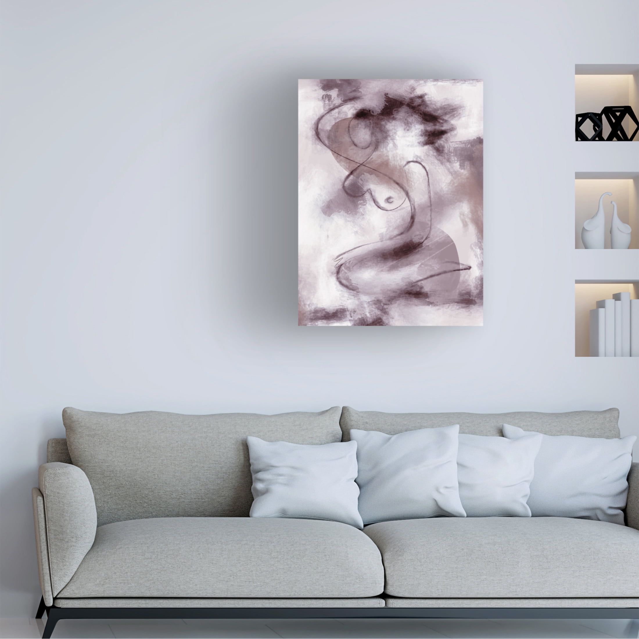 Trademark Fine Art Pictufy Studio II WOMAN FIGURATIVE ABSTRACT Canvas Wall Art