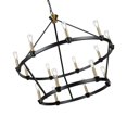 thumbnail image 4 of Artcraft Lighting Notting Hill Collection 15Light Chandelier Black and Brushed Brass, 4 of 9