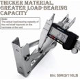 thumbnail image 3 of Heavy Duty 400mm Shelf Bracket, Max Load 150kg, Durable Stainless Steel Folding Design for Storage and Display Needs, 3 of 5