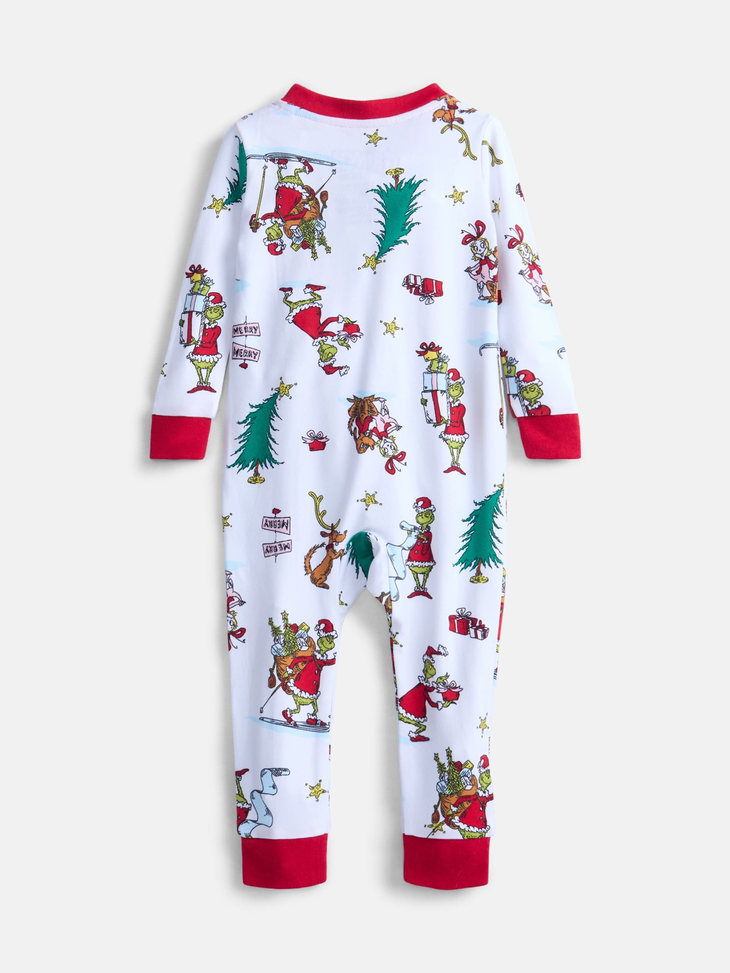 Dr. Seuss Grinch Unisex Infant Matching Family Pajamas, 1-Piece, Sizes 6M-18M