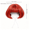 thumbnail image 2 of Funny Pet Wig Costume Hairpiece, Adjustable Short Bob Dog Wig for Small Dogs and Cats, Cosplay Dress Up Hair Accessories for Halloween Christmas Party, 2 of 4