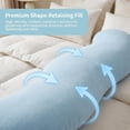 thumbnail image 4 of Pea Pod Body Pillow for Adults, Cooling Sleep Pod Adult for Side Sleeper, Soft Full Body Support Pillow with Removable Washable Cover, Long Bolster Hug Pillows for Back and Leg Relief (b), 4 of 8