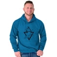 thumbnail image 5 of Triangle Whale Symbolic Spirit Animal Hoodie Sweatshirt Women Men Brisco Brands L, 5 of 6