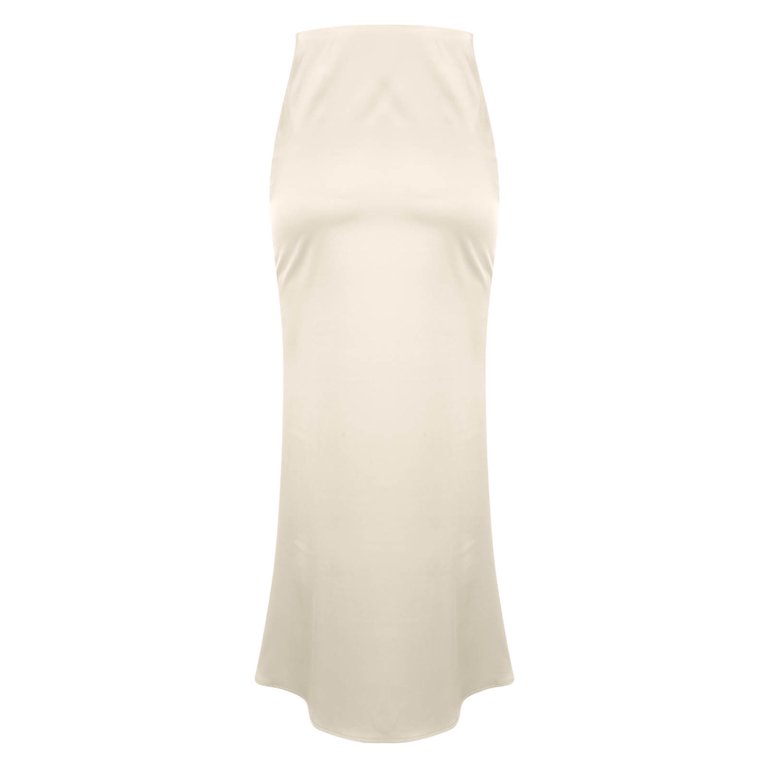 Aloohaidyvio No Boundaries Womens Satin A Line Maxi Skirt High