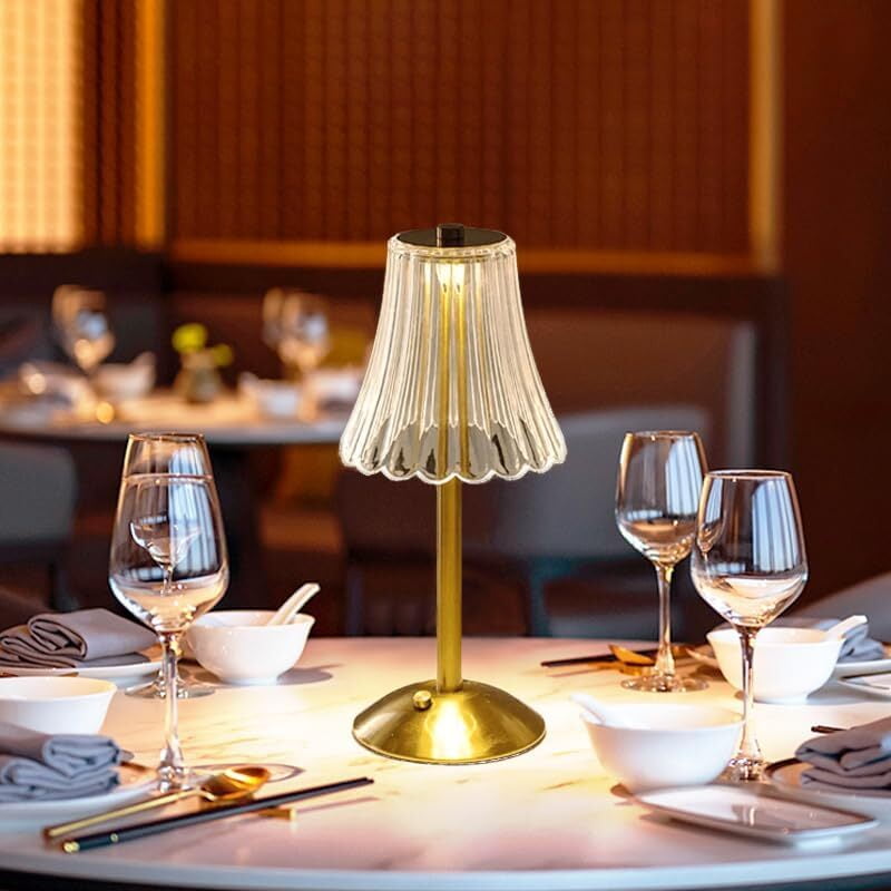 Touch Cordless Table Lamp, Dimmable Crystal Lamp, Battery Operated Light, Lamp for Bedroom Living Room Bathroom Hotel Bar