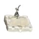 thumbnail image 3 of Jabonera de porcelana con figura de conejito, resistente y elegante, ideal para Blanco lechoso, 3 of 9