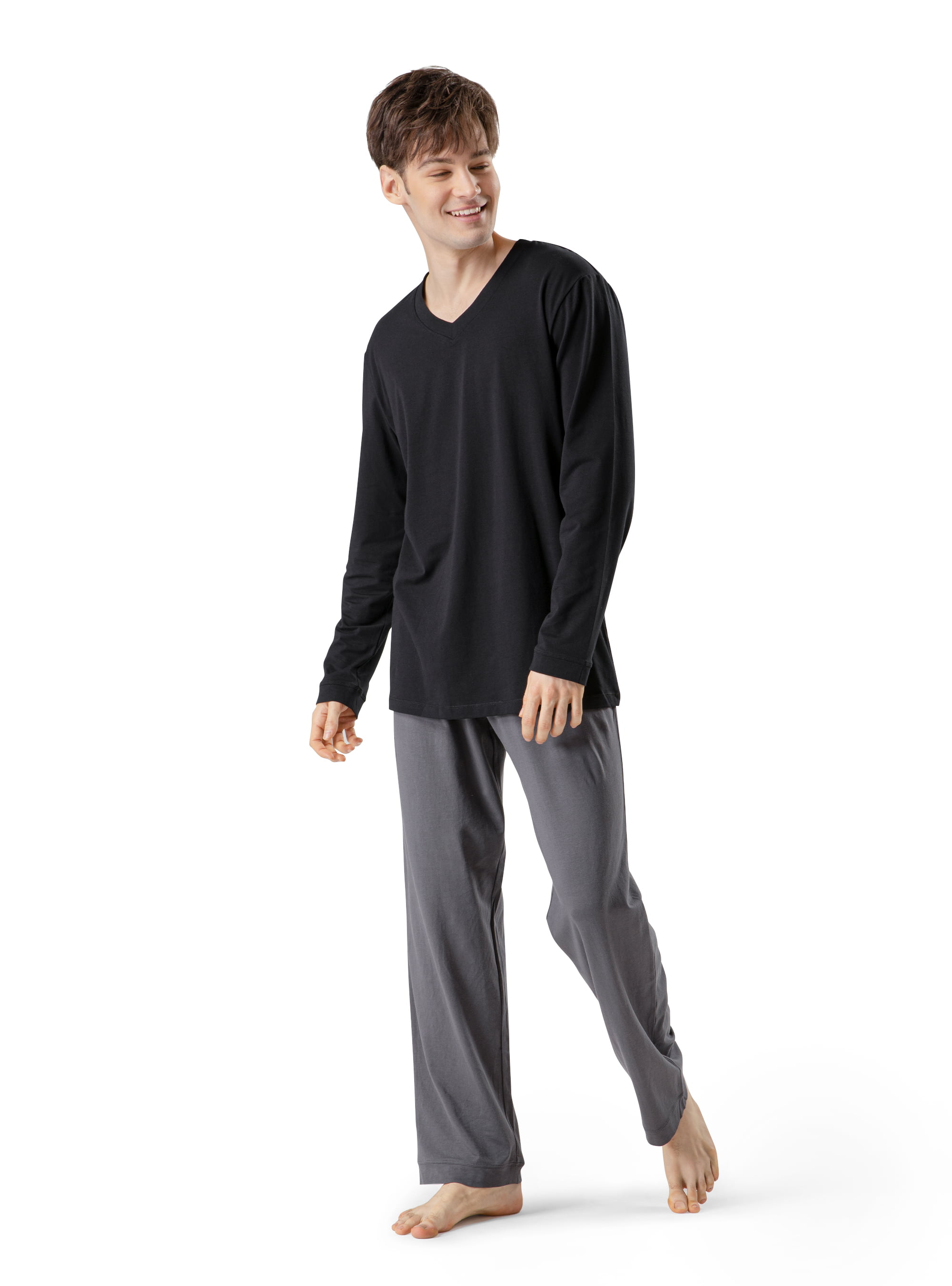 DAVID ARCHY Mens Soft Cotton Pajama Pants Lounge Wear Long PJs Bottoms 1 or 2 Pack