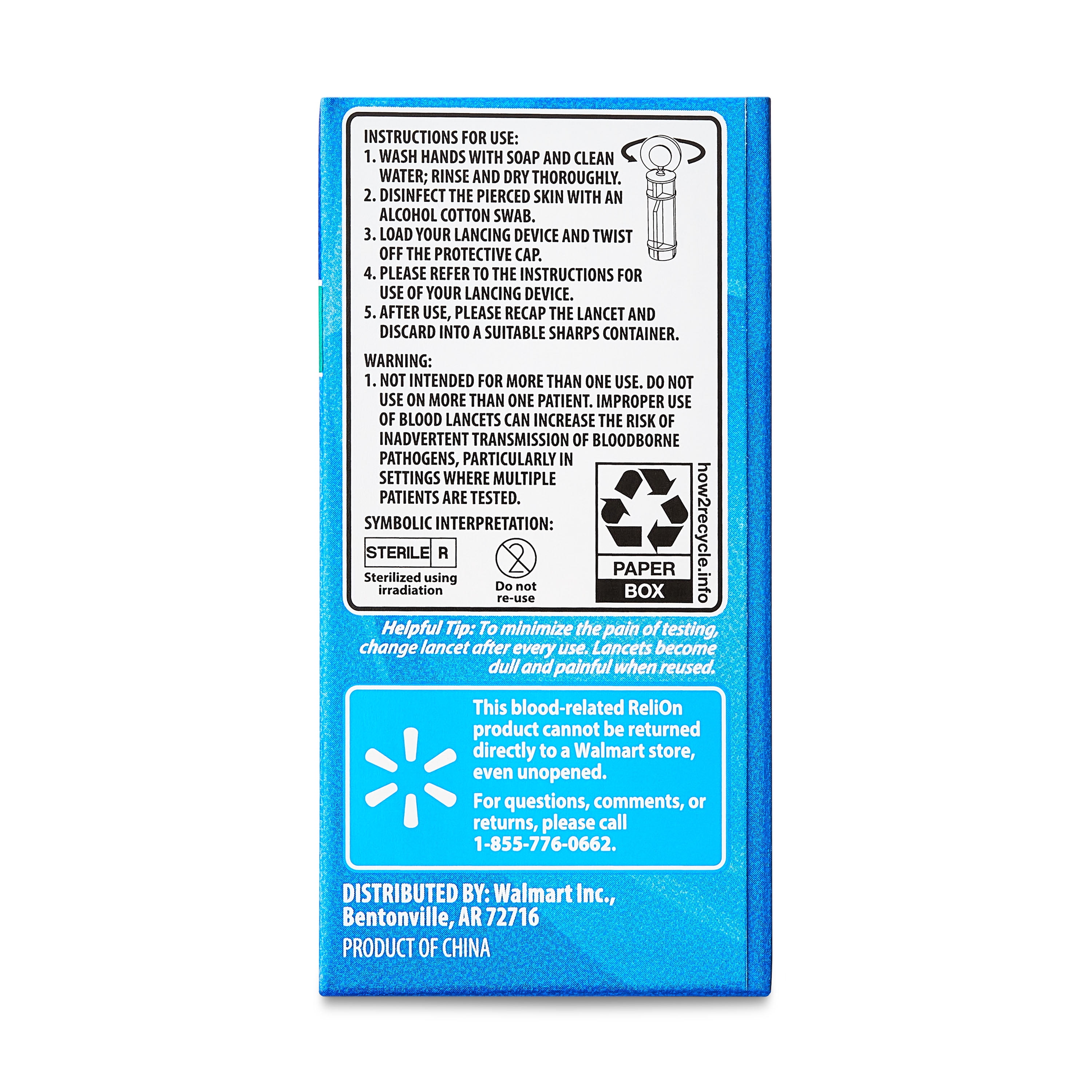 ReliOn Micro-Thin Lancets, 33-Gauge, 100 Count