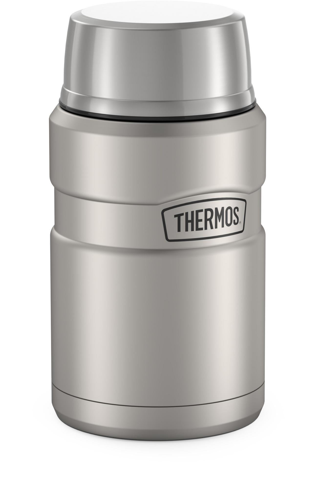  THERMOS Stainless King Vacuum-Insulated Food Jar, 24 Ounce,  Matte Steel : Home & Kitchen